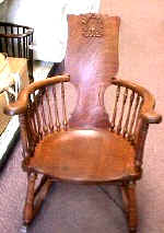 This family heirloom arrived in a box with broken arms, spindles, and the seat in three pieces.